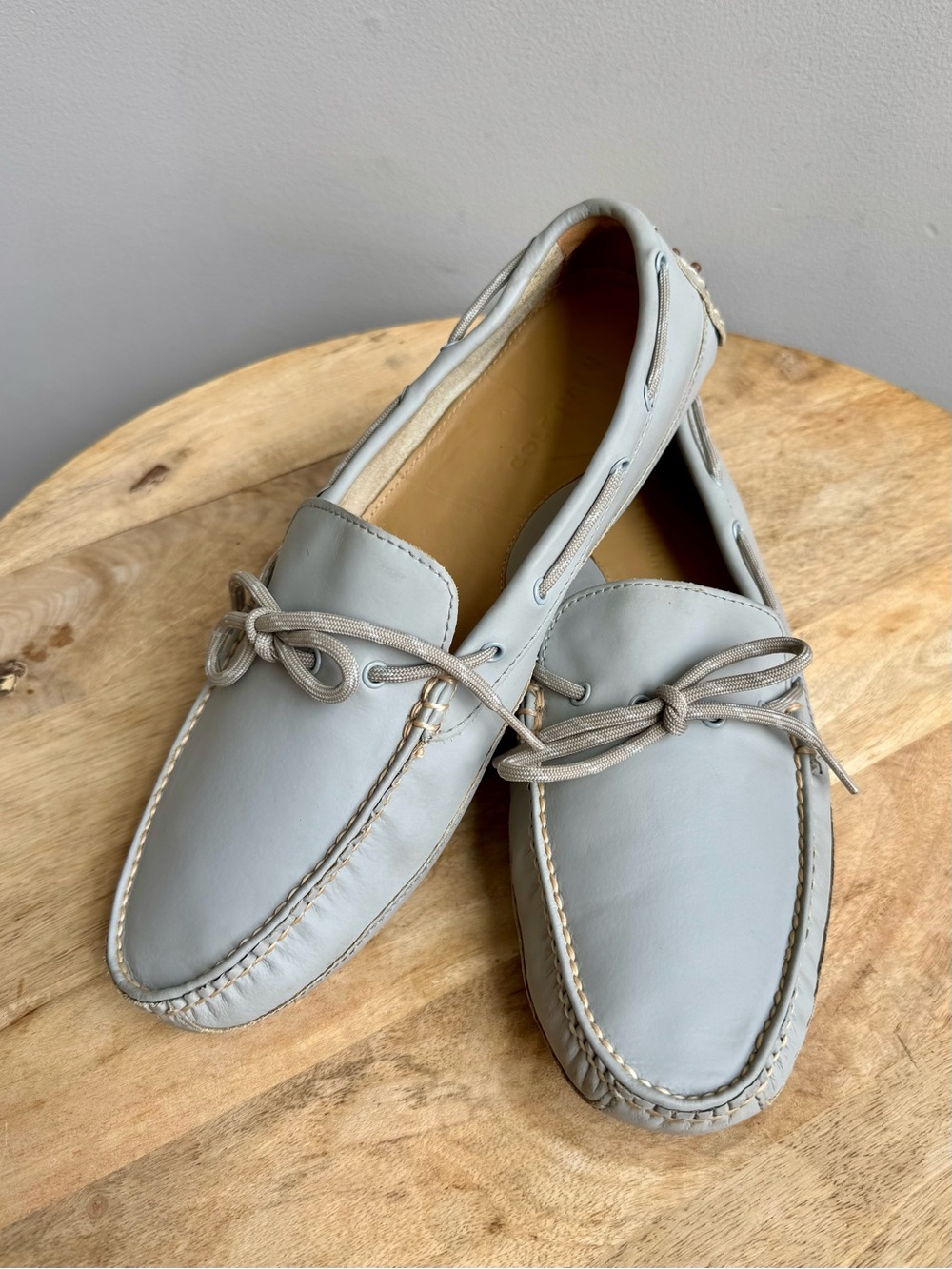 Cole Haan Men's Grant Driver Loafers Size 10 Limestone Gray